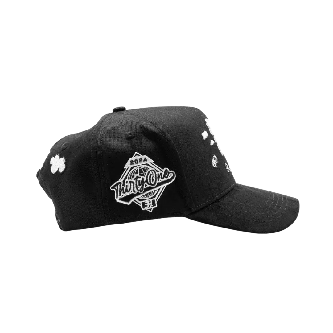 31 HATS "LA MONEY CLOUDS BLACK"