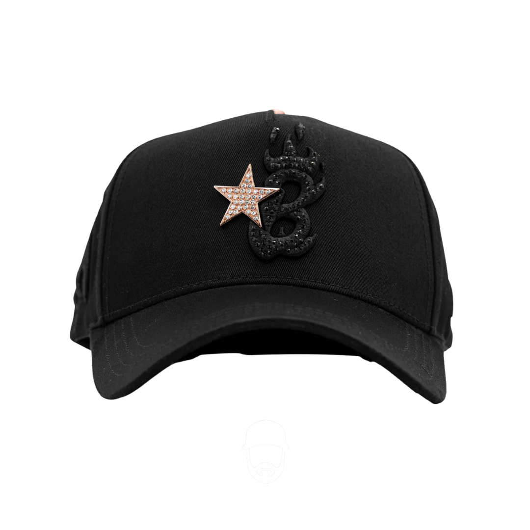 BARBAS HATS - BARBAS PREMIUM DROP "B STAR" ROSE GOLD