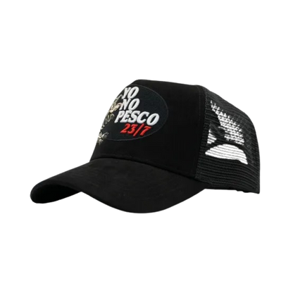 DANDY HATS x OSCAR ORTIZ "YO NO PESCO 23/7" BLACK IN BLACK FIRTS DROP