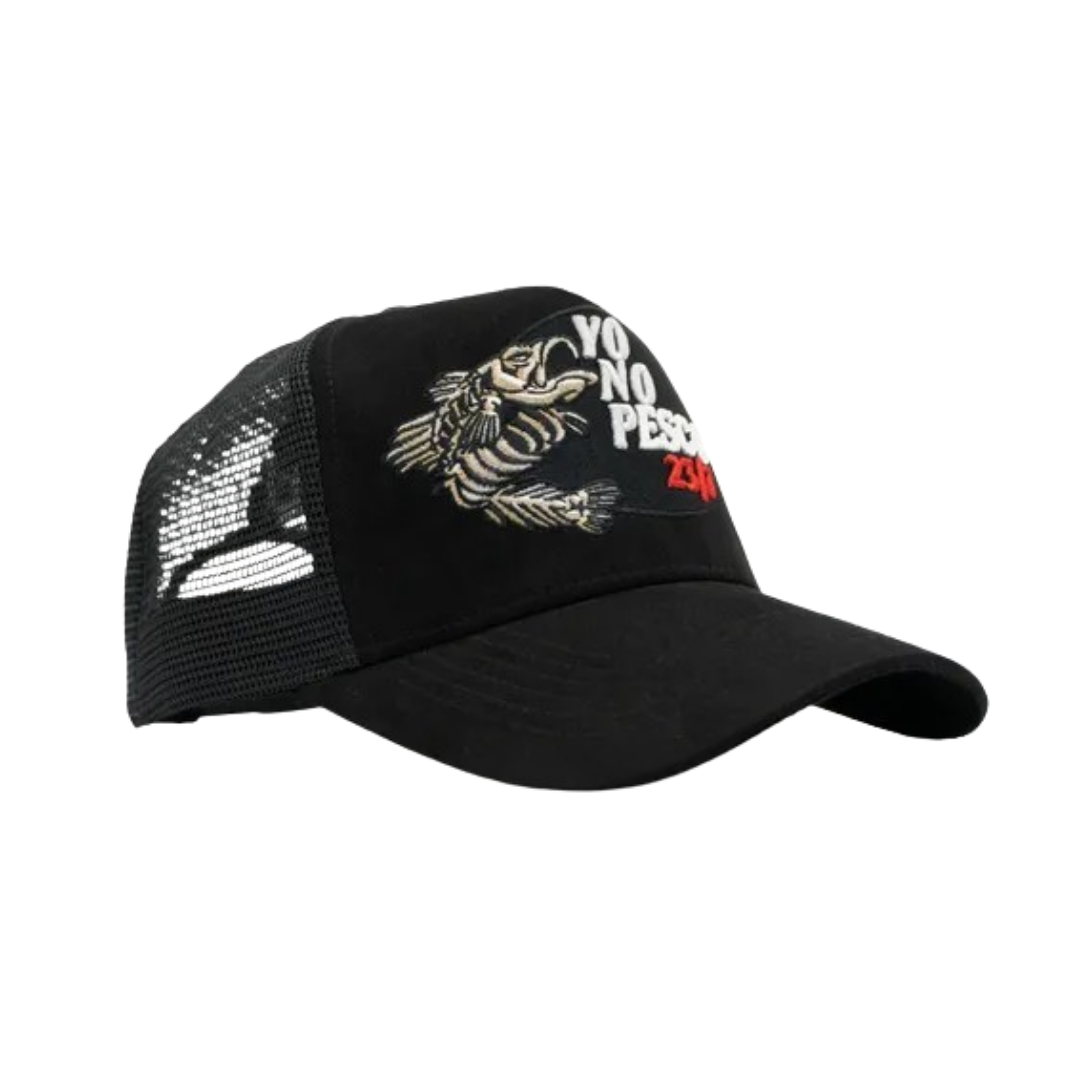 DANDY HATS x OSCAR ORTIZ "YO NO PESCO 23/7" BLACK IN BLACK FIRTS DROP