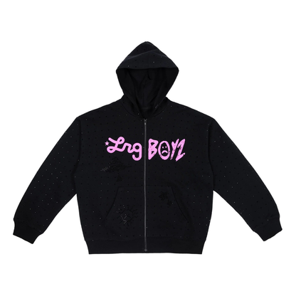 SADBOYZ - LRG x Sadboyz Rhinestone Zipup
