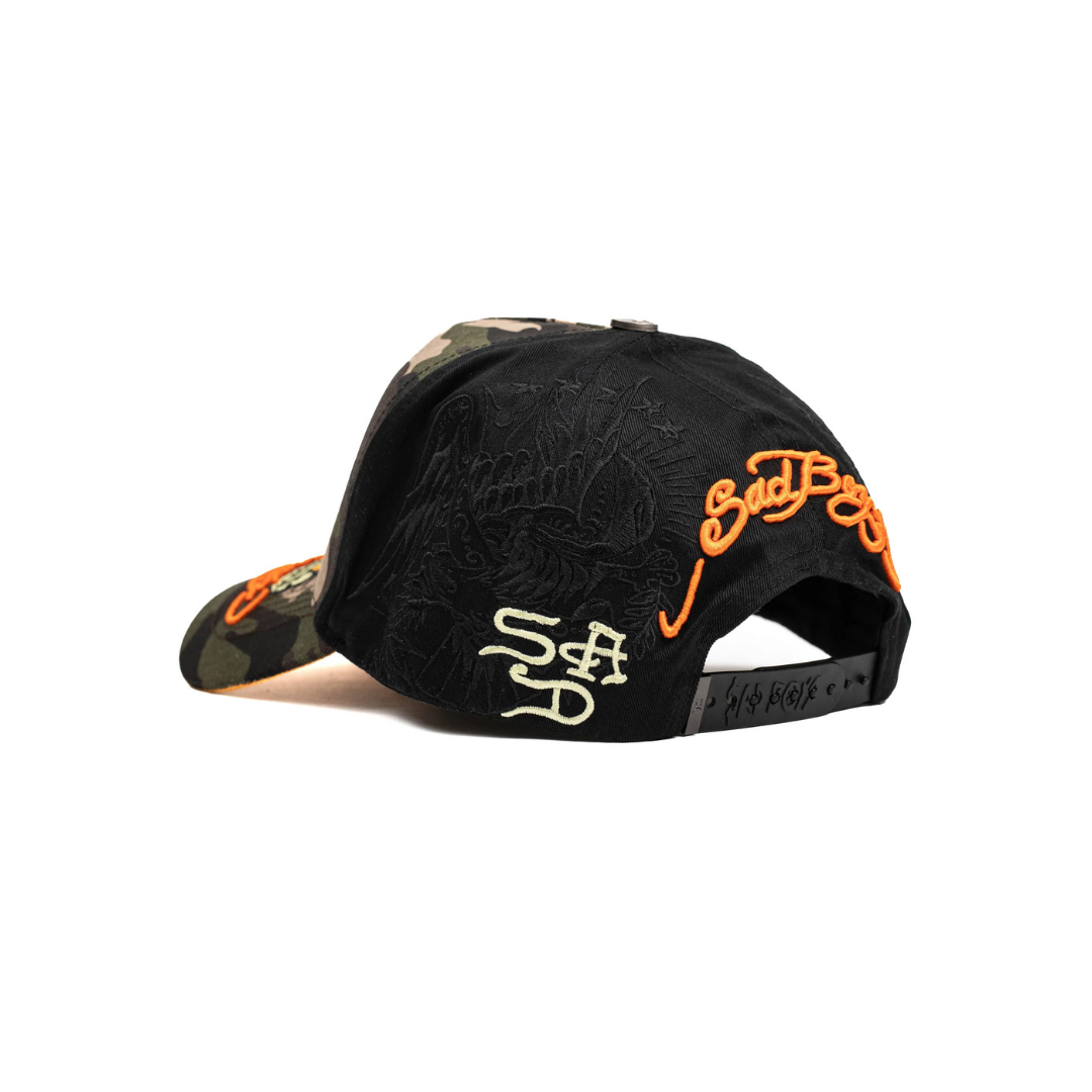 SAD BOYZ X ED HARDY "MUERTE ANTES DE DESHONOR" SNAPBACK HAT