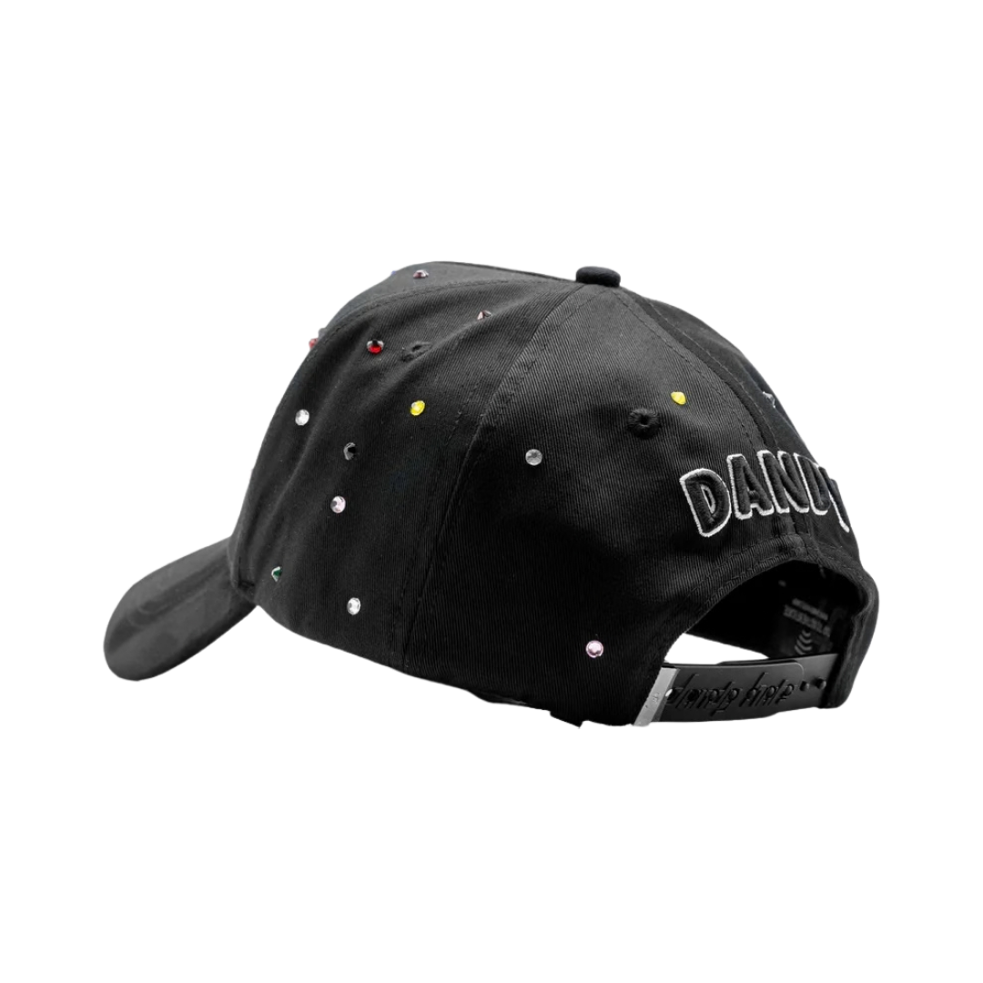 DANDY HATS "LA" BLACK RAINBOW CRYSTALS"