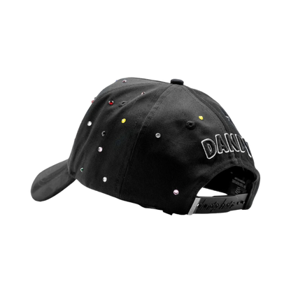 DANDY HATS "LA" BLACK RAINBOW CRYSTALS"