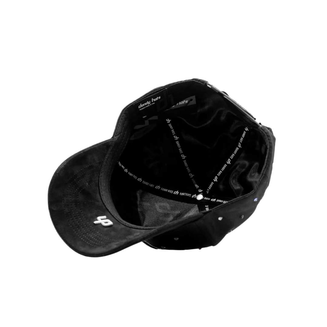 DANDY HATS "LA" BLACK RAINBOW CRYSTALS"