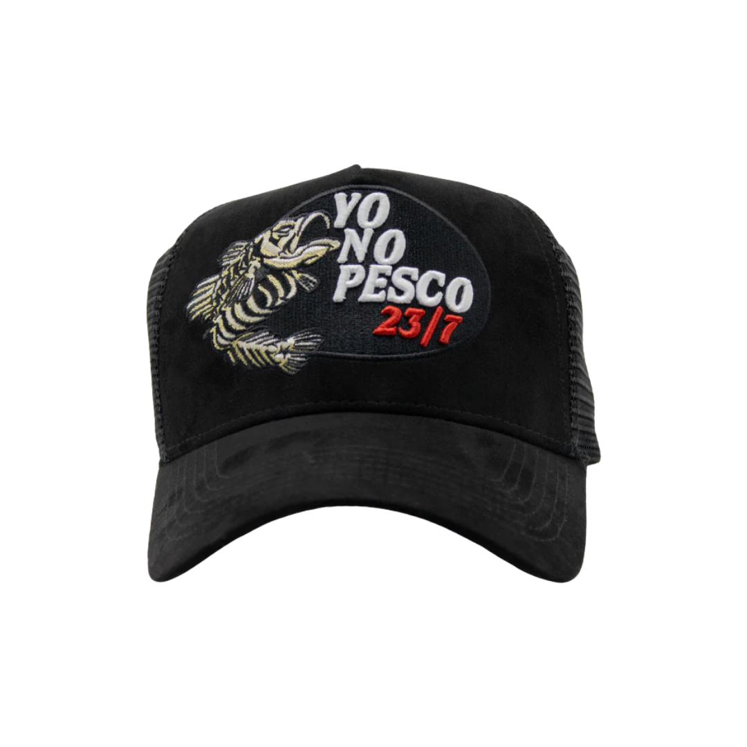 DANDY HATS x OSCAR ORTIZ "YO NO PESCO 23/7" BLACK IN BLACK FIRTS DROP