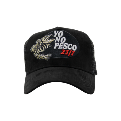 DANDY HATS x OSCAR ORTIZ "YO NO PESCO 23/7" BLACK IN BLACK FIRTS DROP