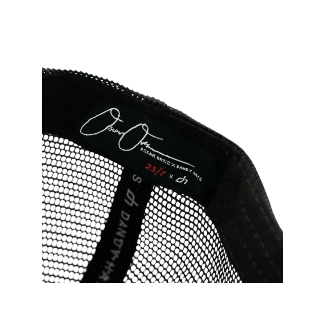 DANDY HATS x OSCAR ORTIZ "YO NO PESCO 23/7" BLACK IN BLACK FIRTS DROP