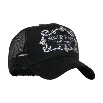 BARBAS HATS - "RICH LIFE BLACK"