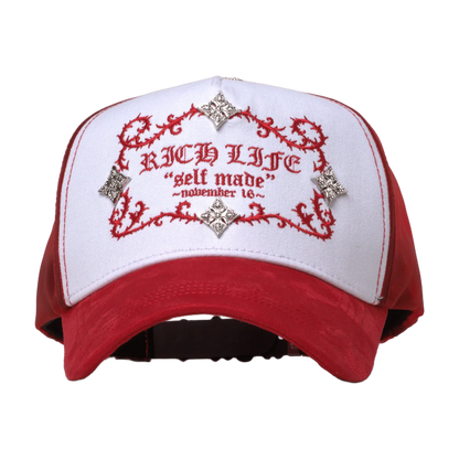BARBAS HATS - "RICH LIFE RED"