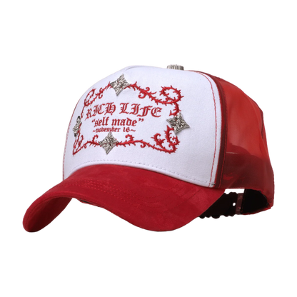 BARBAS HATS - "RICH LIFE RED"