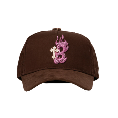 BARBAS HATS - " B CROSS PINK"