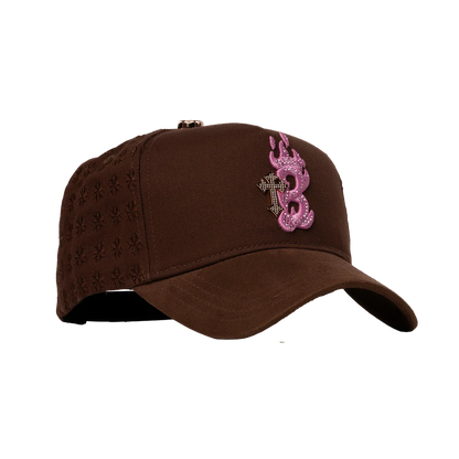 BARBAS HATS - " B CROSS PINK"